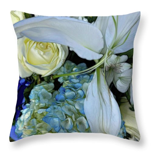 November Flowers 1 - Throw Pillow