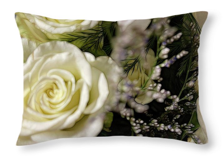 November Flowers 12 - Throw Pillow