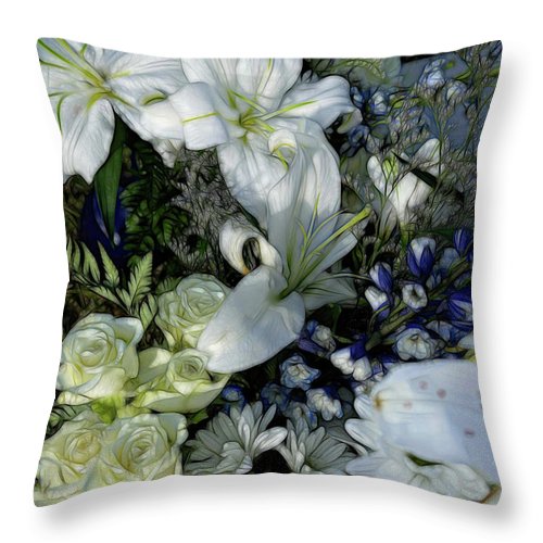 November Flowers 2 - Throw Pillow