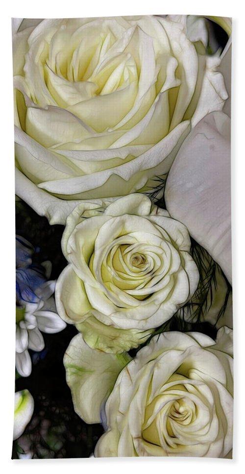 November Flowers 4 - Beach Towel