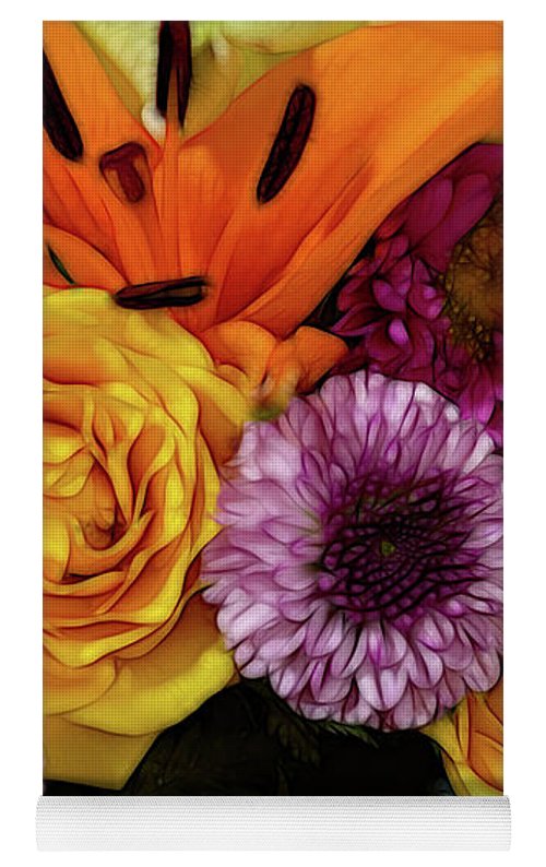 November Flowers 8 - Yoga Mat