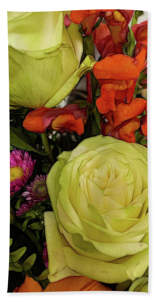 November Flowers 9 - Bath Towel