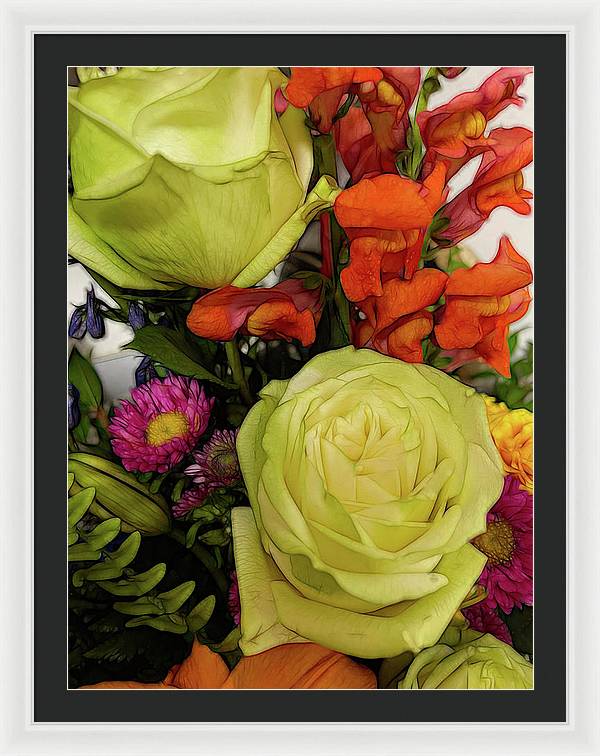 November Flowers 9 - Framed Print