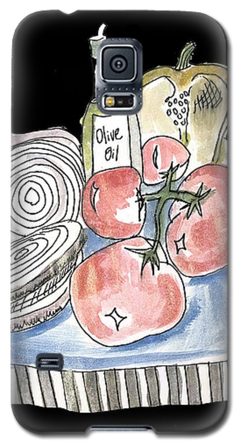 Olive Oil Veg Board Watercolor - Phone Case
