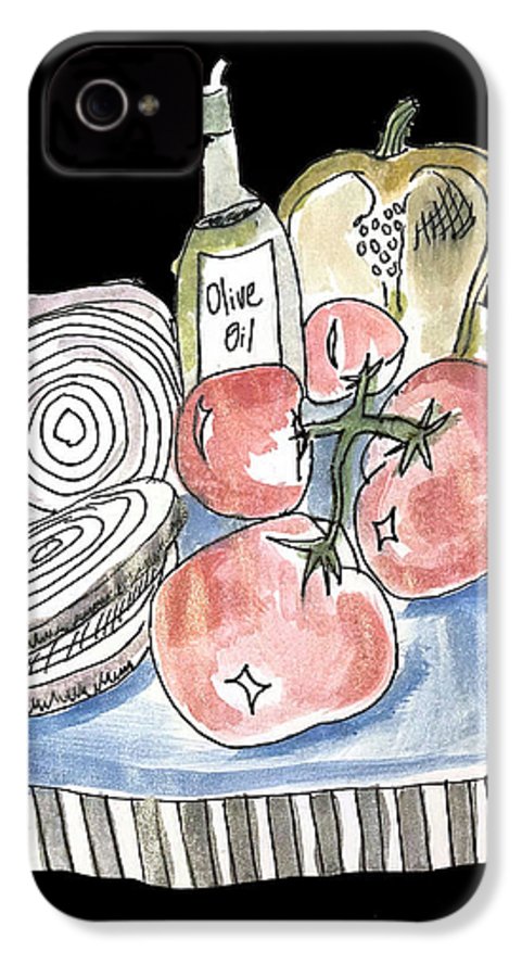 Olive Oil Veg Board Watercolor - Phone Case