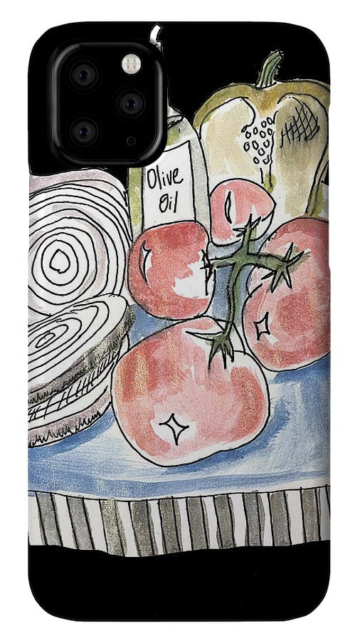 Olive Oil Veg Board Watercolor - Phone Case