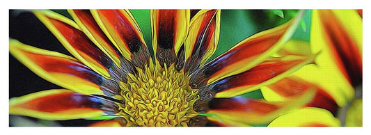 Orange and Yellow Flower - Yoga Mat