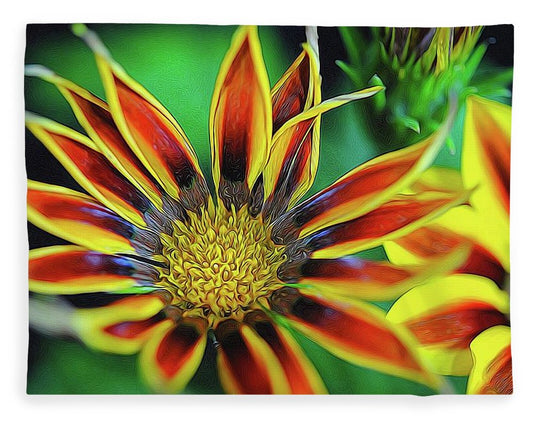 Orange and Yellow Flower - Blanket