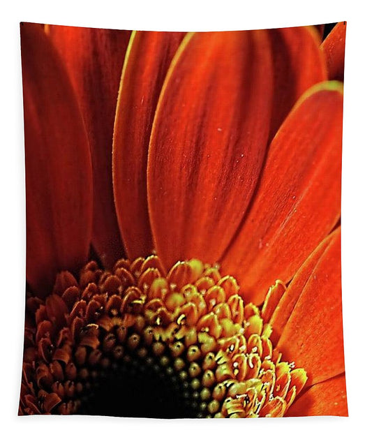 Orange Daisy Close Up - Tapestry