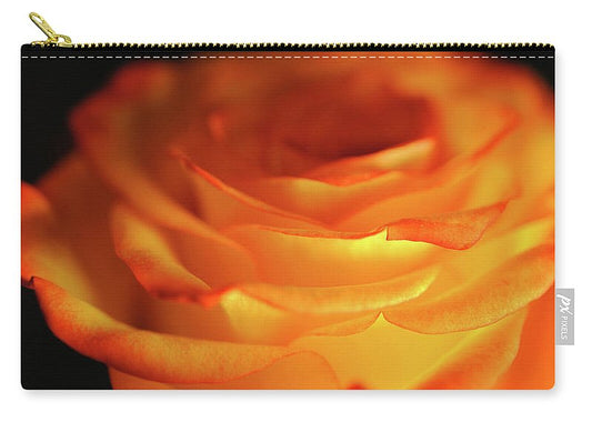 Orange Rose Close Up - Carry-All Pouch