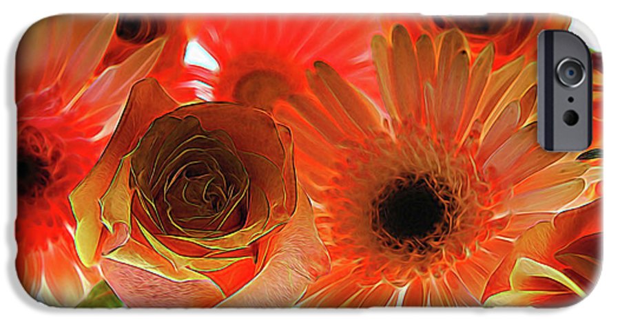 Orange Rose Pink Daisy - Phone Case