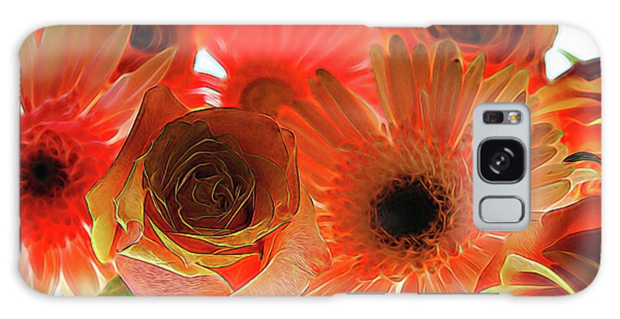 Orange Rose Pink Daisy - Phone Case