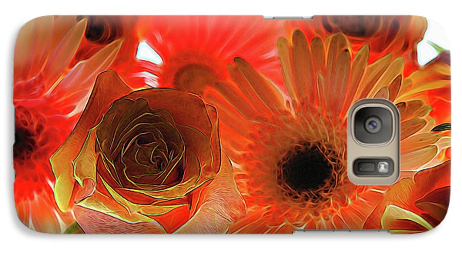 Orange Rose Pink Daisy - Phone Case