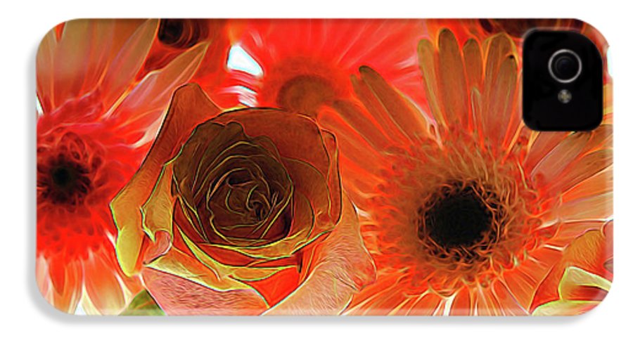 Orange Rose Pink Daisy - Phone Case