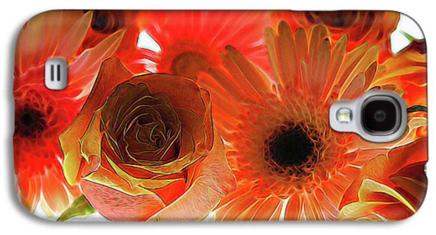 Orange Rose Pink Daisy - Phone Case