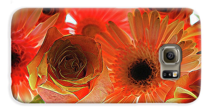 Orange Rose Pink Daisy - Phone Case