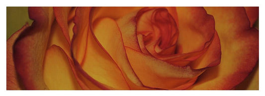 Orange Rose Portrait - Yoga Mat