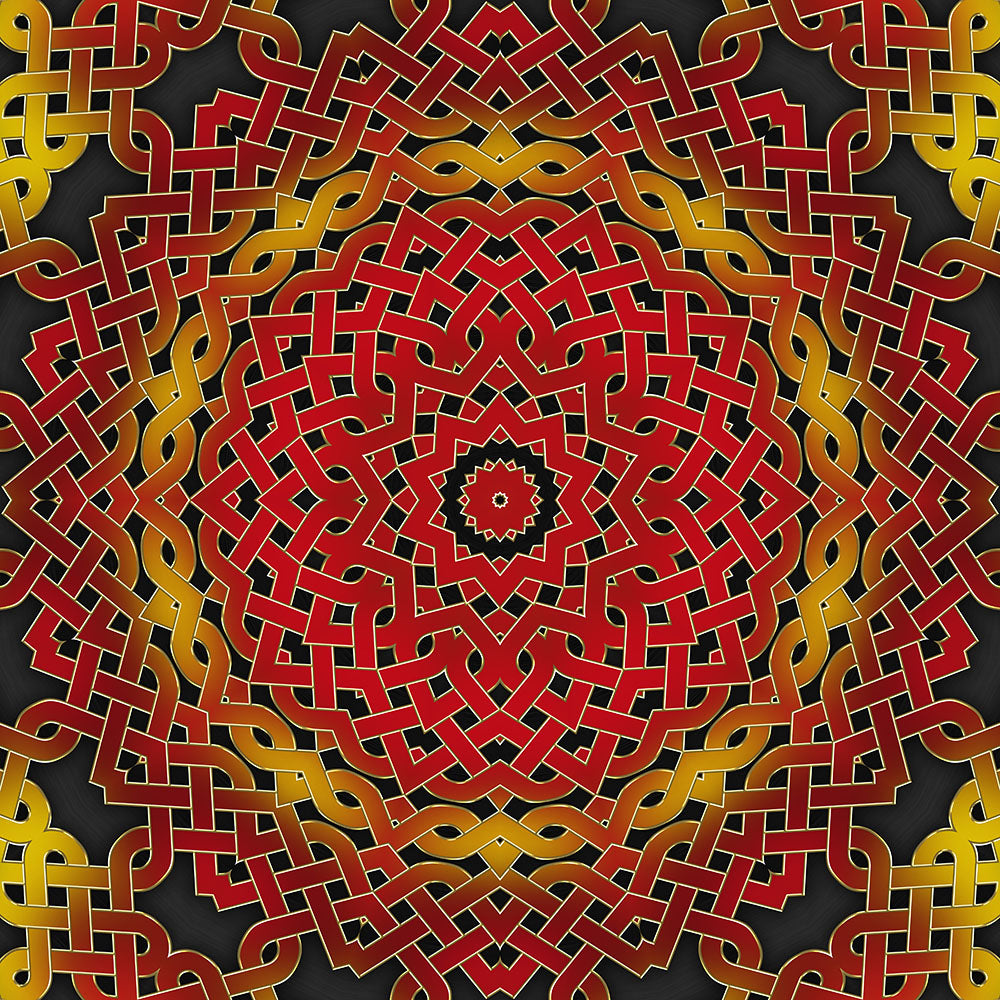 Orange Celtic Spiral Digital Image Download