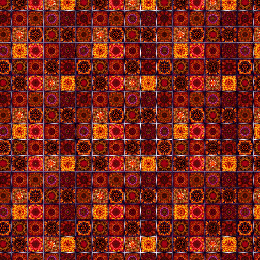 Orange Crazy Quilt Pattern