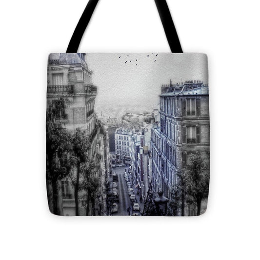 Paris Street From Above - Tote Bag