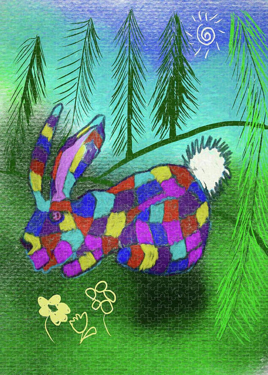 Patchwork Bunny - Puzzle