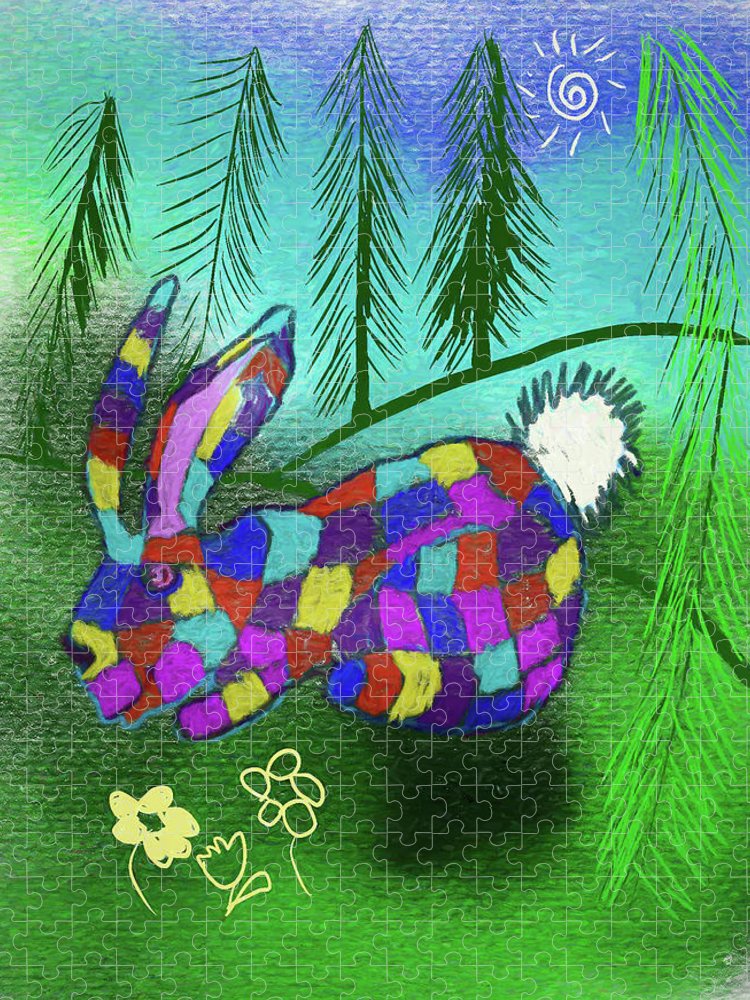Patchwork Bunny - Puzzle