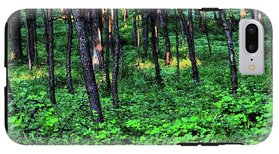 Patchy Sunlight in The Woods - Phone Case