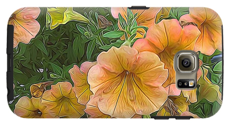 Peach Petunias - Phone Case