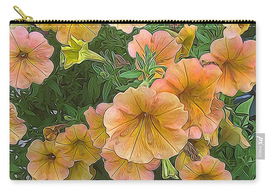 Peach Petunias - Carry-All Pouch