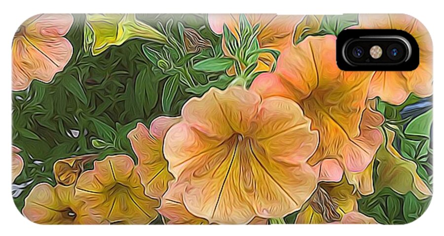 Peach Petunias - Phone Case