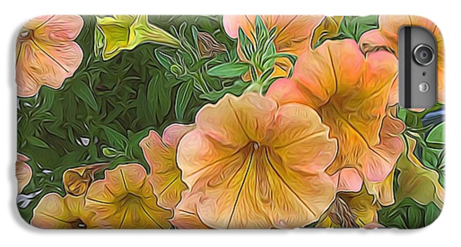 Peach Petunias - Phone Case