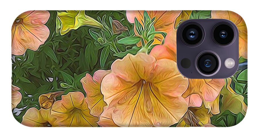 Peach Petunias - Phone Case