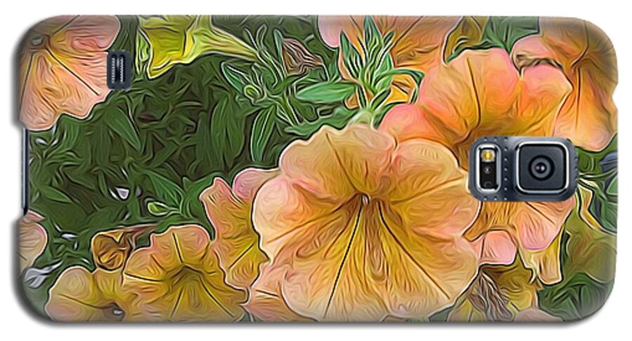Peach Petunias - Phone Case