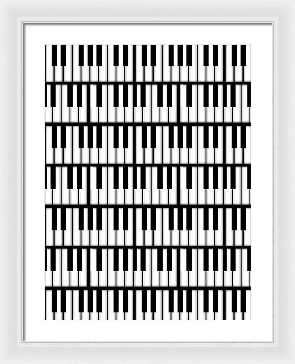 Piano Keys - Framed Print