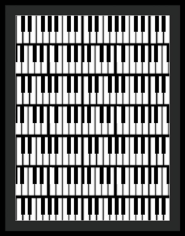 Piano Keys - Framed Print