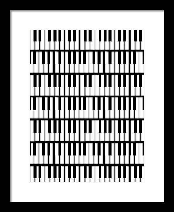 Piano Keys - Framed Print