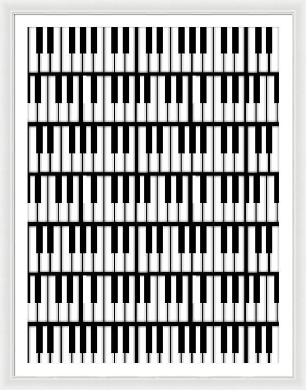 Piano Keys - Framed Print