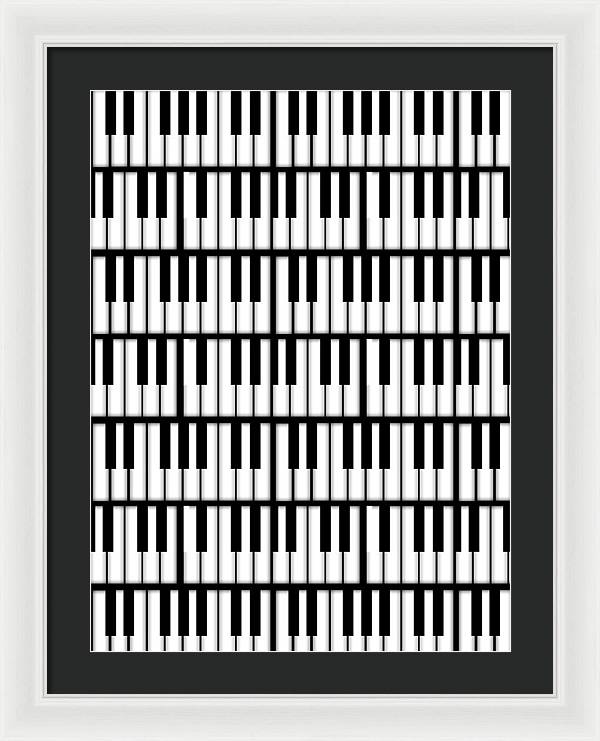 Piano Keys - Framed Print