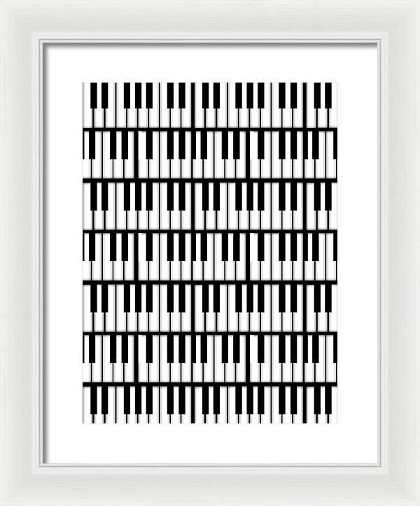 Piano Keys - Framed Print