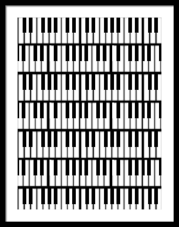 Piano Keys - Framed Print