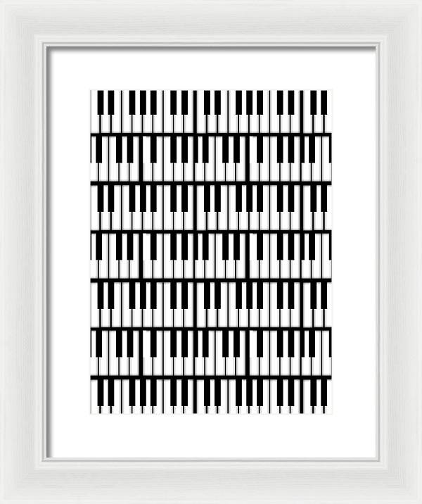 Piano Keys - Framed Print