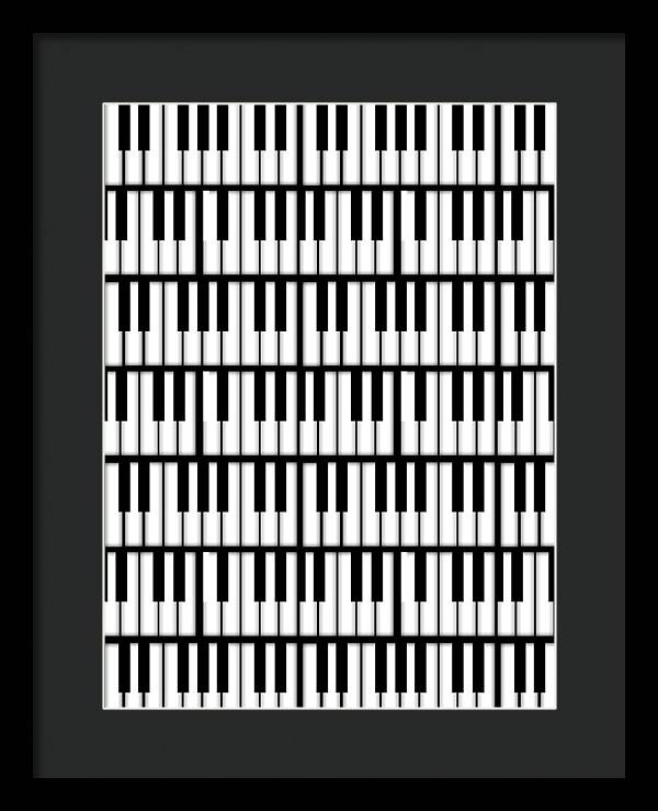 Piano Keys - Framed Print