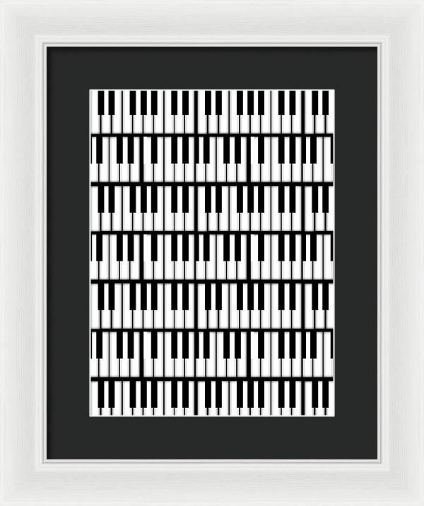 Piano Keys - Framed Print