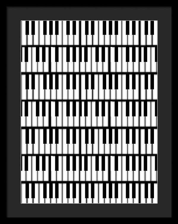 Piano Keys - Framed Print