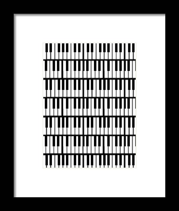 Piano Keys - Framed Print
