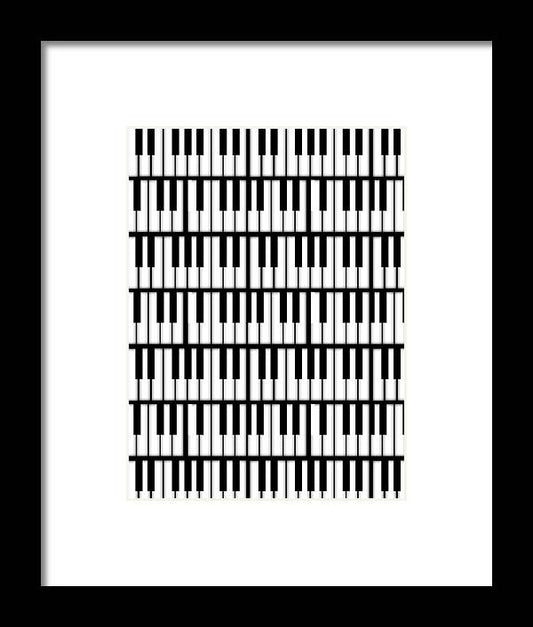 Piano Keys - Framed Print