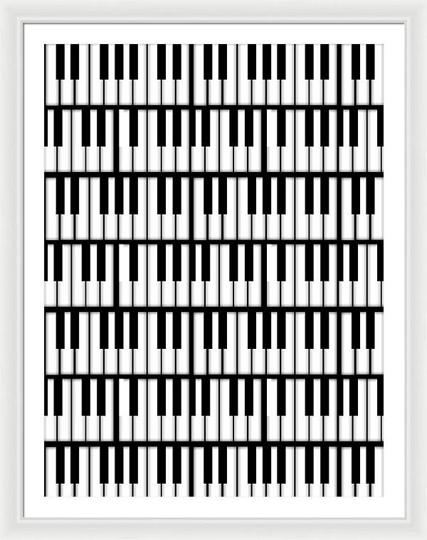 Piano Keys - Framed Print