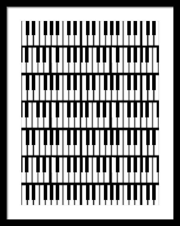 Piano Keys - Framed Print