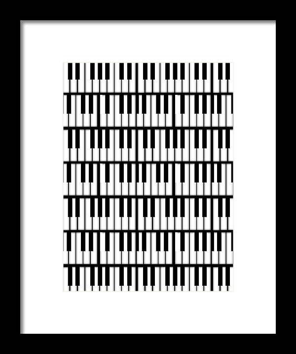 Piano Keys - Framed Print