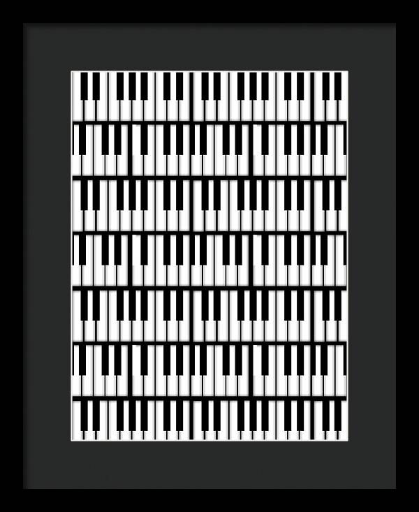 Piano Keys - Framed Print